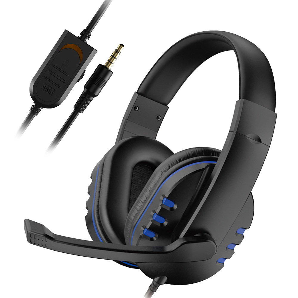 Pc Gaming Earphones - หูฟัง 3.5 มม.ชุดหูฟังสําหรับเล่นเกมแบบมีสายหูฟังเพลงสําหรับ PS4 Play Station