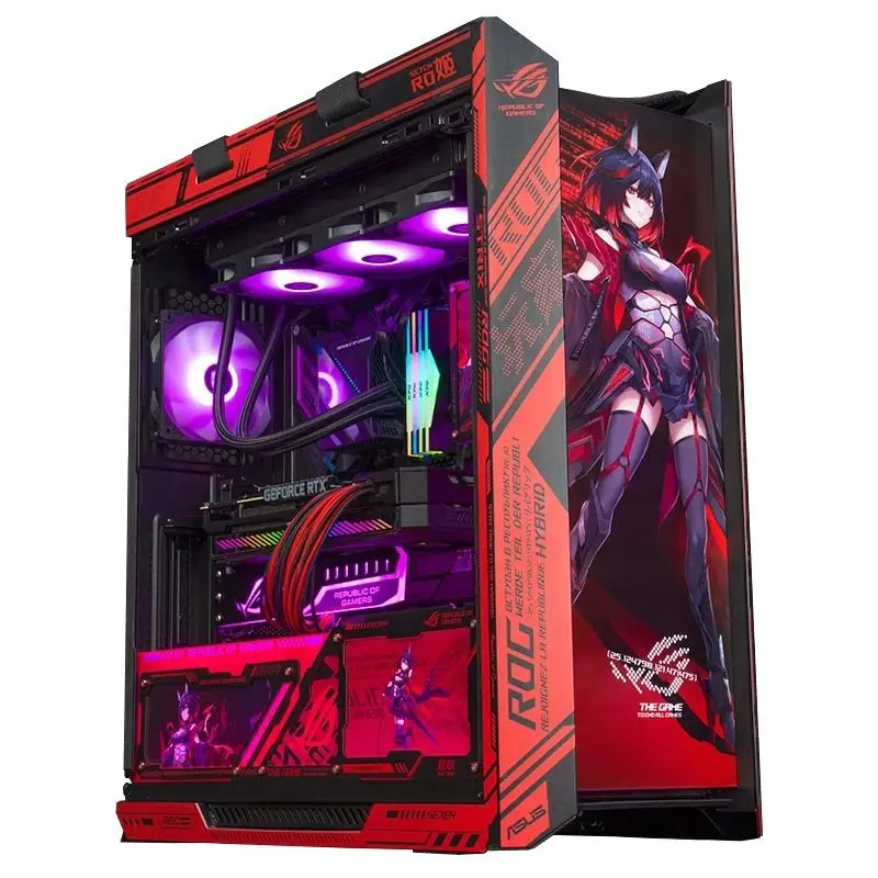 Pc Gaming Prebuilt - ไฟพิมพ์ยูวี Player Country GX601 Helios, แผงไฟแบบเต็มตัวสำหรับเคสคอมพิวเตอร์แบบ