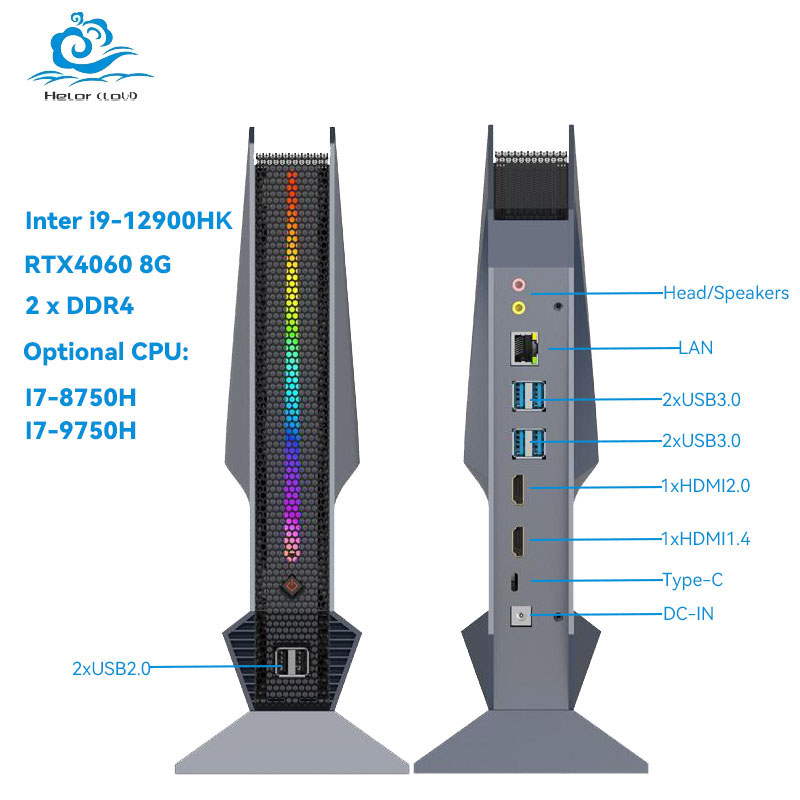 Pc Gaming Prebuilt - มินิพีซีสำหรับเล่นเกม พร้อมซีพียู Intel i9-12900H การ์ดจอ Nvidia