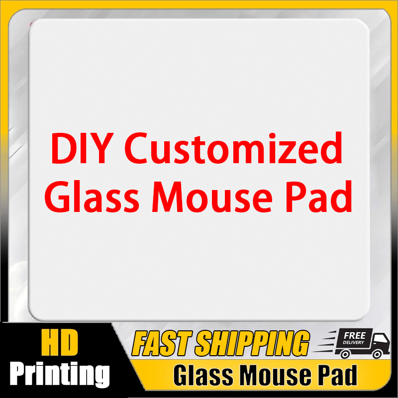 Fps Gaming Mouse - แผ่นรองเมาส์กระจกแบบกำหนดเอง ออกแบบเองได้ YUME พื้นผิวฝ้า HD แผ่นรองโต๊ะทำงานแบบกระจกนิรภัย