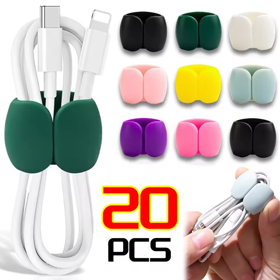 Headset Stand - 10/5/1PCS ที่เก็บสายเคเบิลอเนกประสงค์ USB ที่ยึดสายเคเบิล คลิปจัดการสายไฟ ที่เก็บสายหูฟัง
