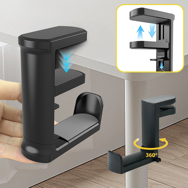 Headset Stand - ที่ยึดหูฟังแบบหนีบโต๊ะ ไม่ต้องเจาะ หมุนได้ 360 องศา สำหรับ