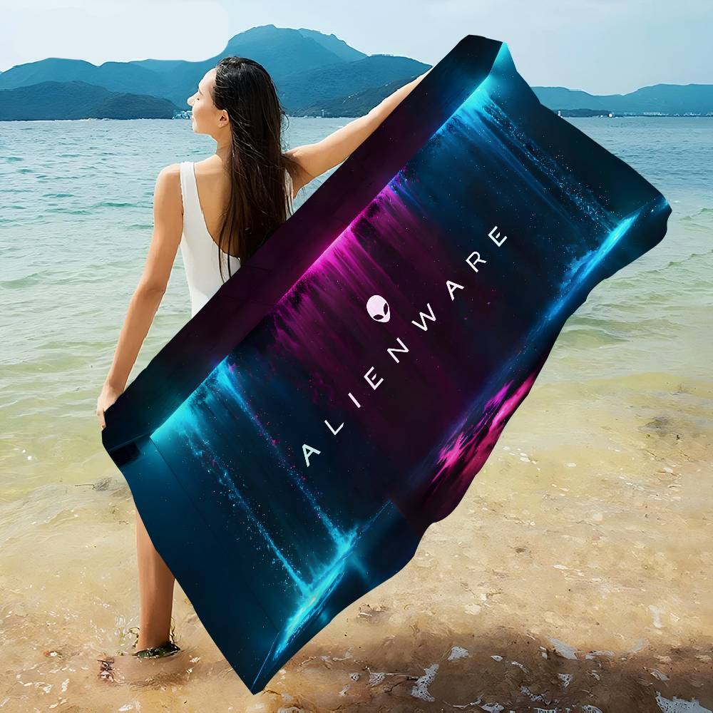 Pc Gaming Dell - เดลล์ เอเลี่ยนแวร์ แอนิเมชั่น พีซี เกมมิ่ง ผ้าขนหนูชายหาดไมโครไฟเบอร์ขนาดใหญ่