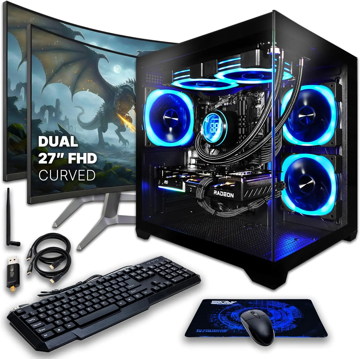Pc Gaming Prebuilt - ชุดคอมพิวเตอร์เกมมิ่งสำเร็จรูป SAAV Drex พร้อมเคส Intel Core