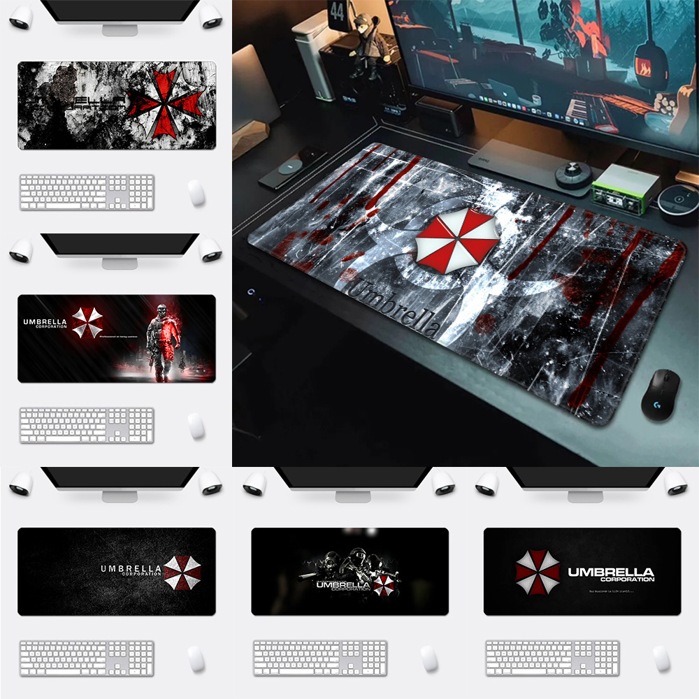Pc Gaming Umbrella - แผ่นรองเม้าส์ลายพิมพ์ HD แผ่นรองเมาส์กันลื่นสำหรับนักเล่นเกมคอมพิวเตอร์ XXL90x40cm คีย์บอร์ดพีซี