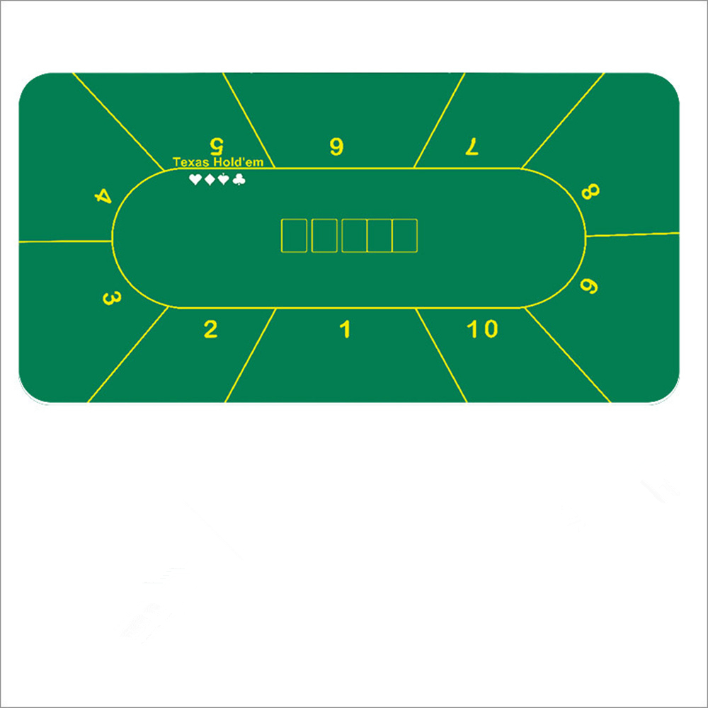 Gaming Desk Mat - แผ่นรองโต๊ะโป๊กเกอร์กันลื่นแบบหนาสำหรับคาสิโน ผ้าปูโต๊ะเกมกระดาน แผ่นรองโต๊ะเล่นเกม แผ่นรองชิป
