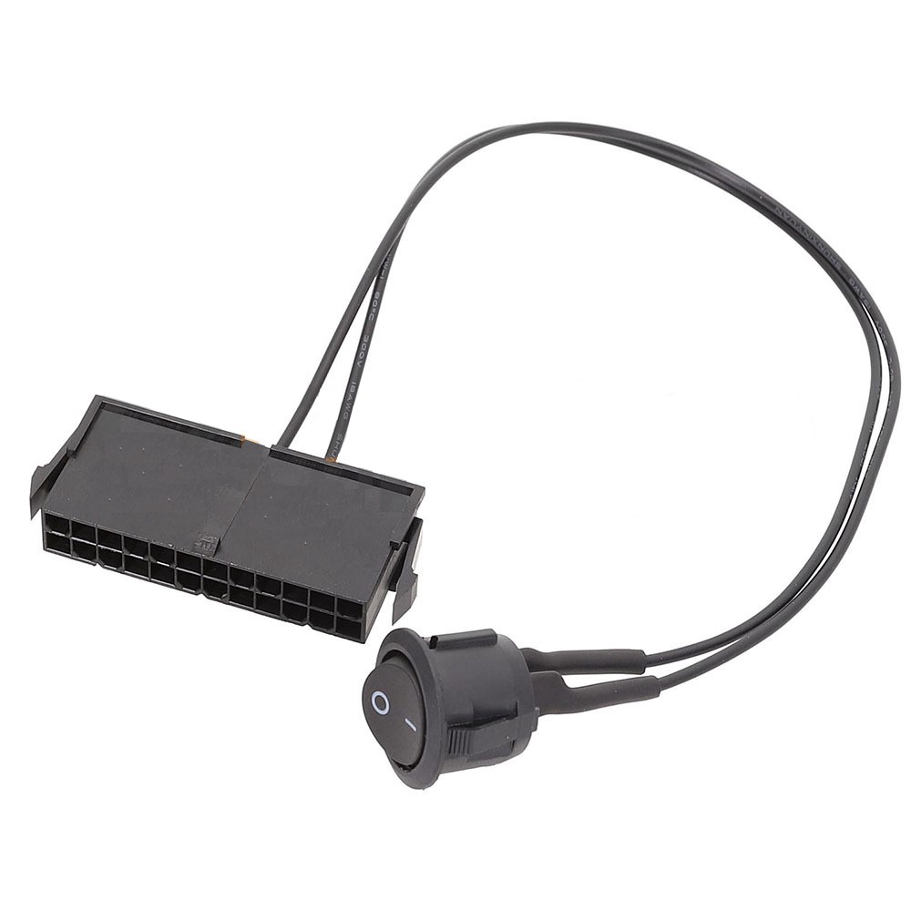 Atx Power Supply - 24ขาหญิง ATX PSU เครื่องทดสอบแหล่งจ่ายไฟเริ่มต้นขึ้นจัมเปอร์ปิดสายสวิทช์ปิด18AWG 30ซม.