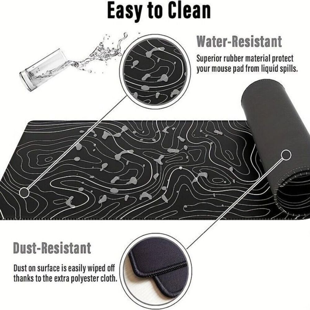 แผ่นรองเมาส์สำหรับเล่นเกมระดับ - Gaming Desk Mat บทวิจารณ์และราคา
