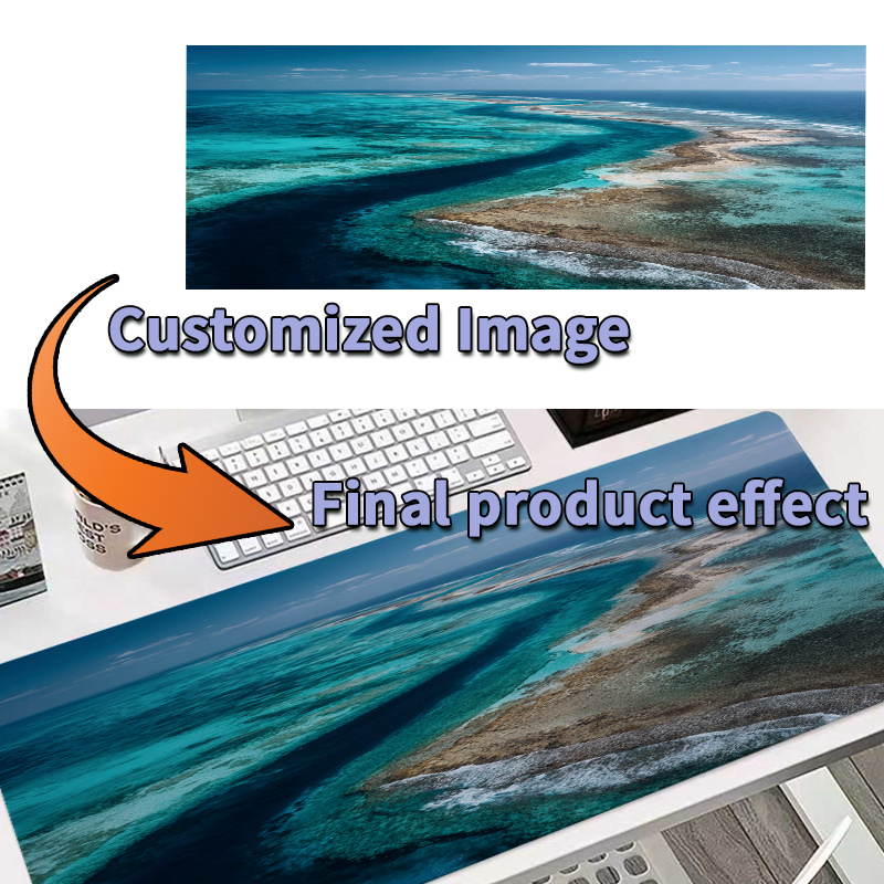 แผ่นรองเมาส์ขนาดใหญ่แบบกำหนดเอ - Gaming Desk Mat บทวิจารณ์และราคา