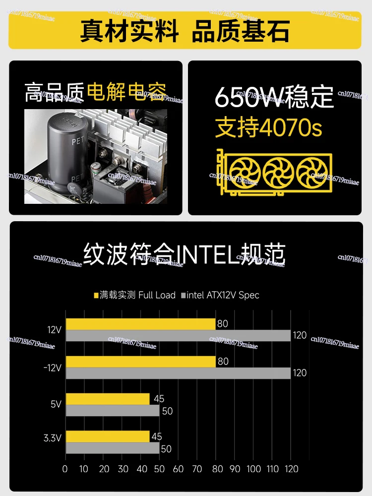 พาวเวอร์ซัพพลาย 650W เงียบ สำห - Atx Power Supply บทวิจารณ์และราคา