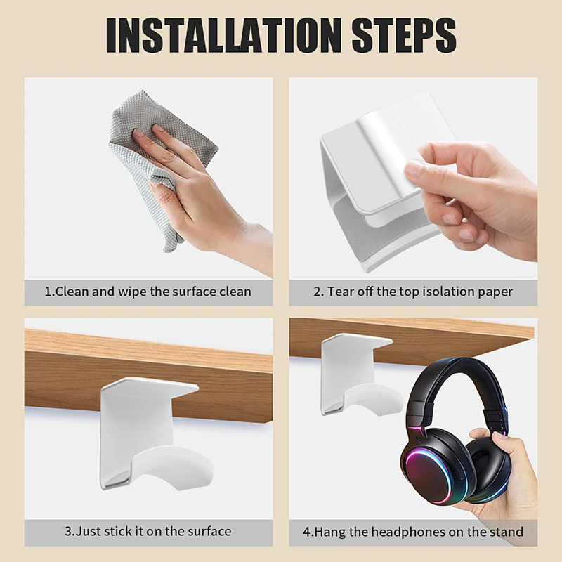 ขาตั้งหูฟังอเนกประสงค์แบบติดผน - Headset Stand บทวิจารณ์และราคา