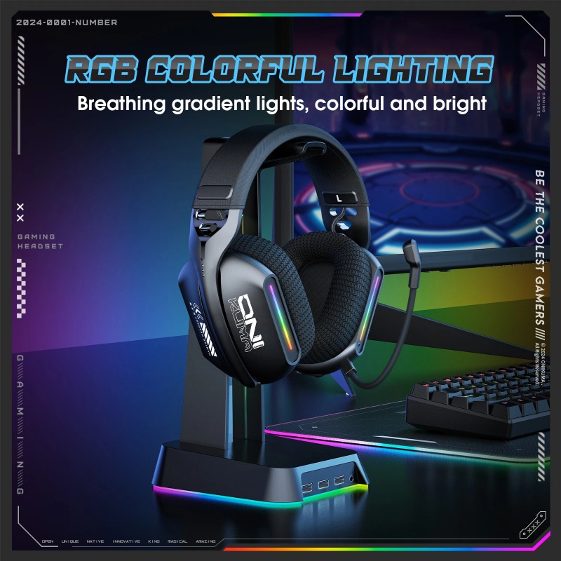 หูฟังเกมมิ่งไร้สาย ONIKUMA GT8 - Pc Gaming Earphones บทวิจารณ์และราคา