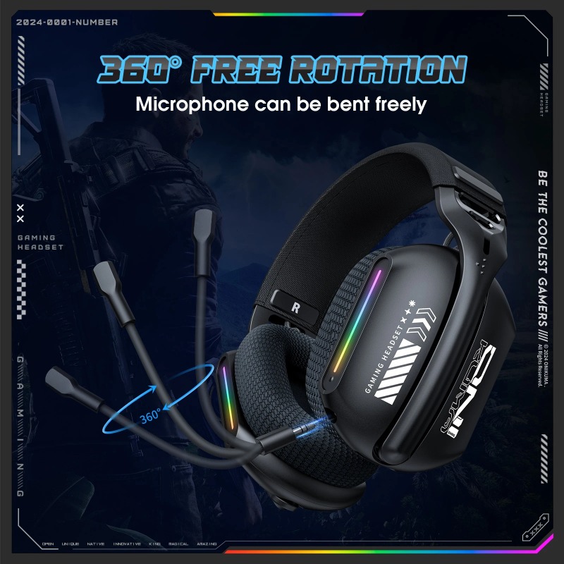 หูฟังเกมมิ่งไร้สาย ONIKUMA GT8 - Pc Gaming Earphones บทวิจารณ์และราคา