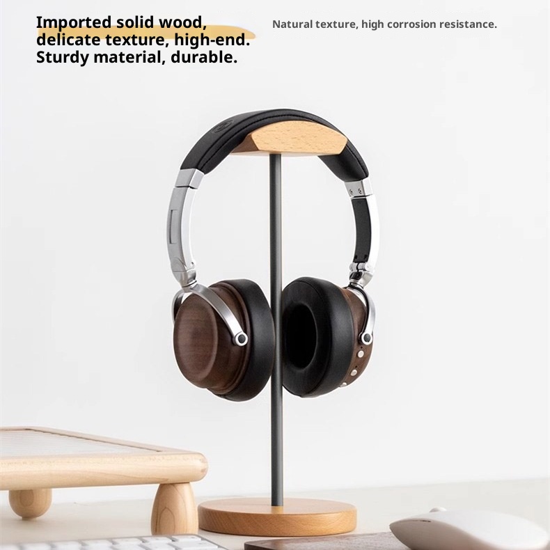 ขาตั้งหูฟังไม้แบล็ควอลนัทและอะ - Headset Stand บทวิจารณ์และราคา