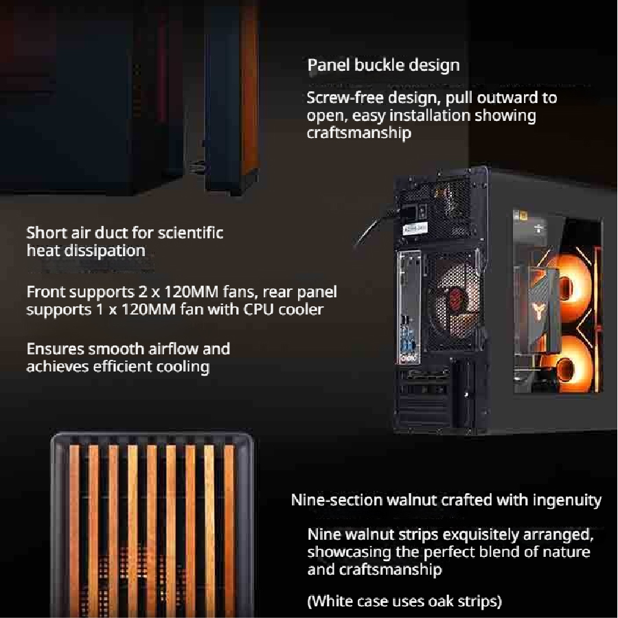 เคสคอมพิวเตอร์ WJCOOLMAN Craft - Pc Gaming Dell บทวิจารณ์และราคา
