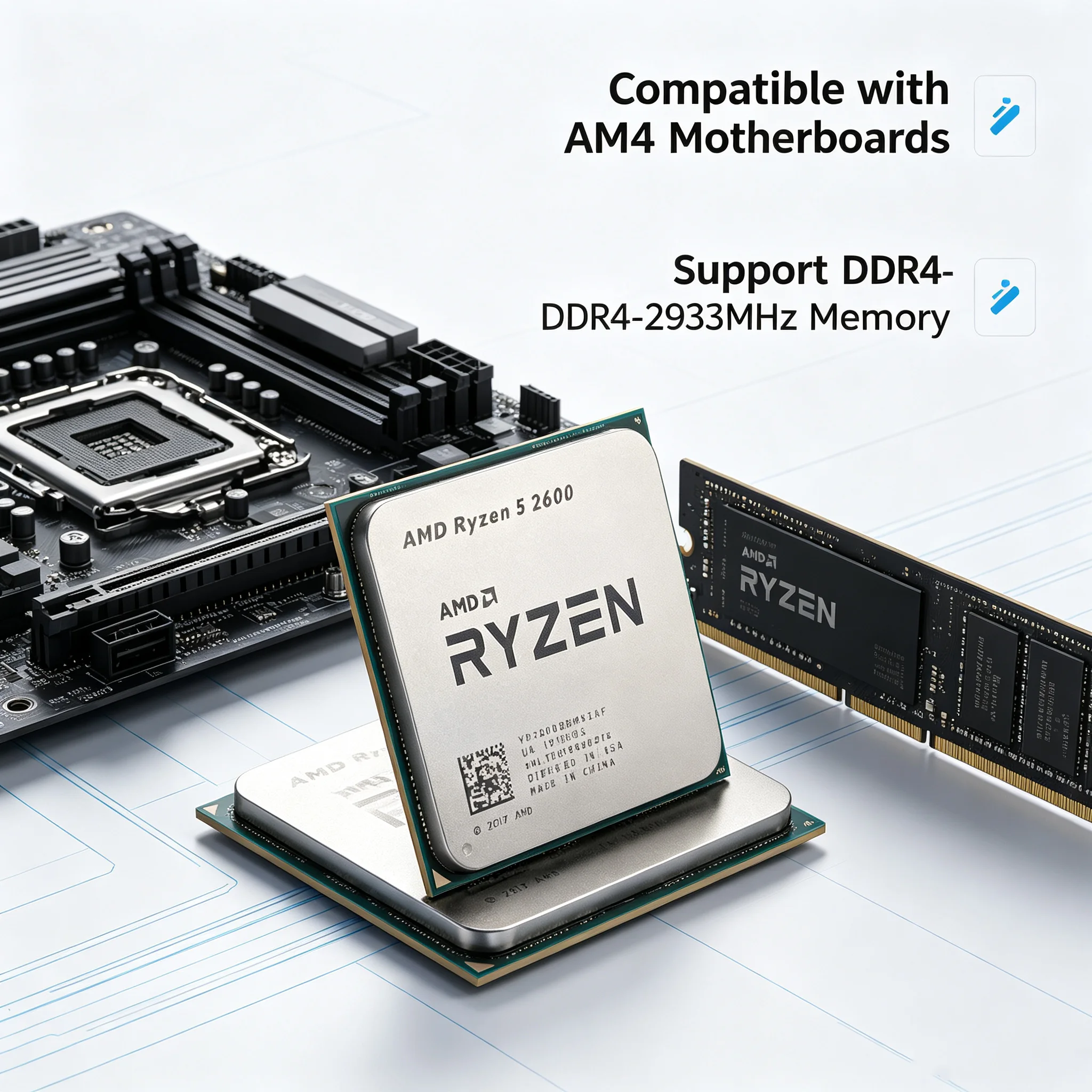 โปรเซสเซอร์ซ็อกเก็ต AM4 แบบสาก - Pc Gaming Entry Level บทวิจารณ์และราคา