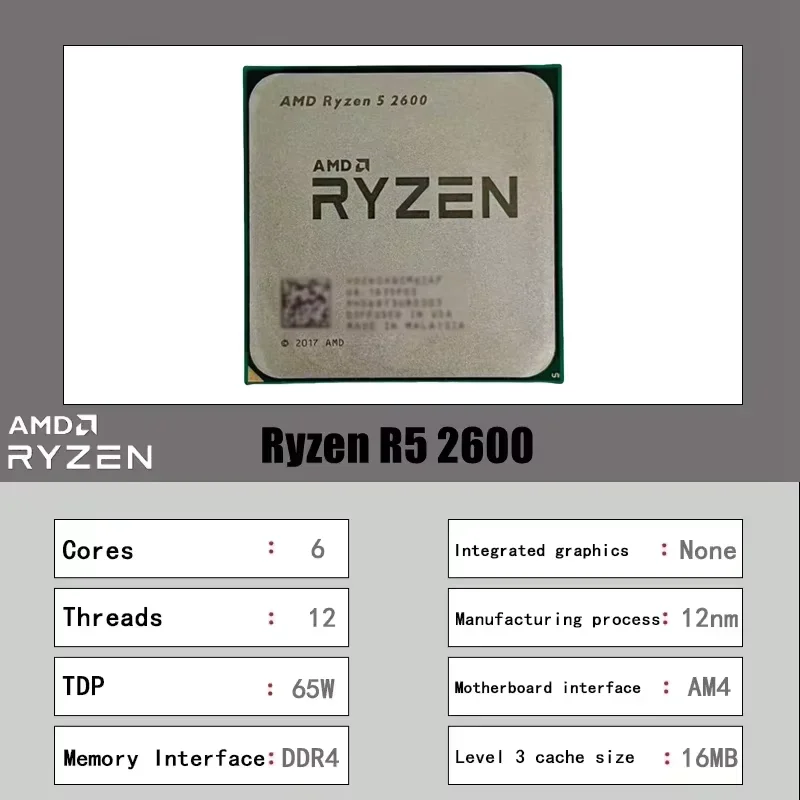 เอเอ็มดี ไรเซน 5 2600 โปรเซสเซ - Pc Gaming Entry Level บทวิจารณ์และราคา