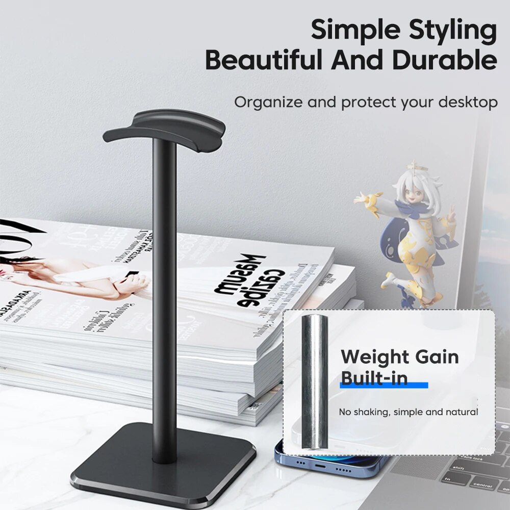 Universal ขาตั้งหูฟังอลูมิเนีย - Headset Stand บทวิจารณ์และราคา