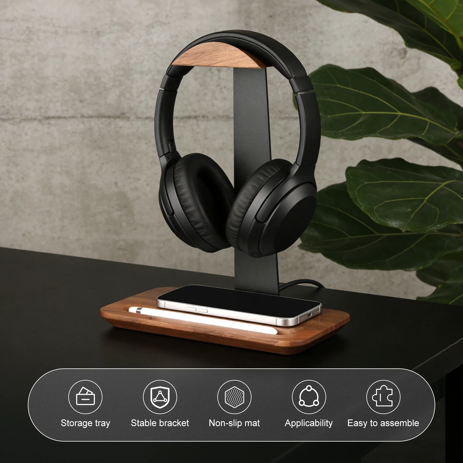 ขาตั้งหูฟังไม้เอนกประสงค์พร้อม - Headset Stand บทวิจารณ์และราคา