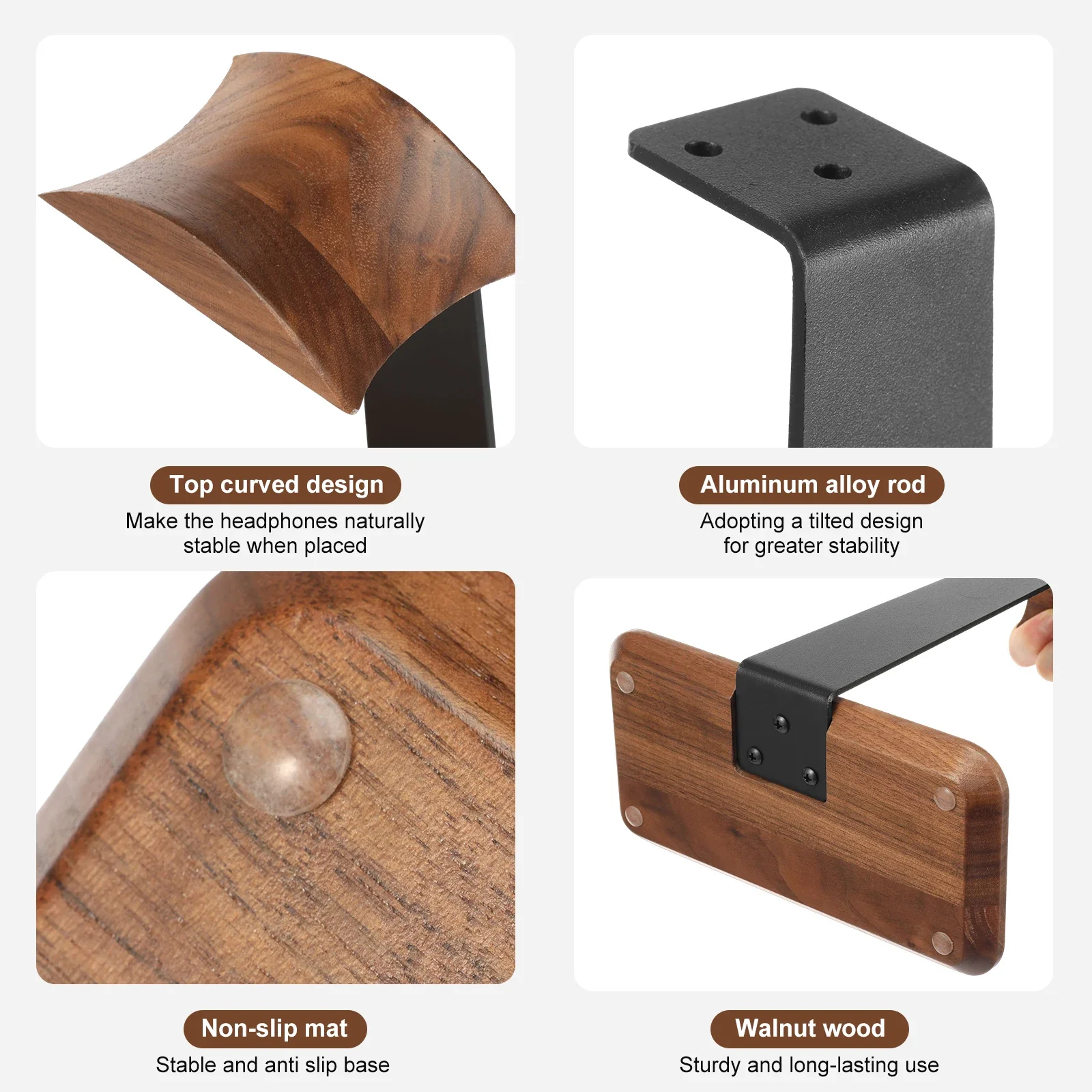 ขาตั้งหูฟังไม้เอนกประสงค์พร้อม - Headset Stand บทวิจารณ์และราคา