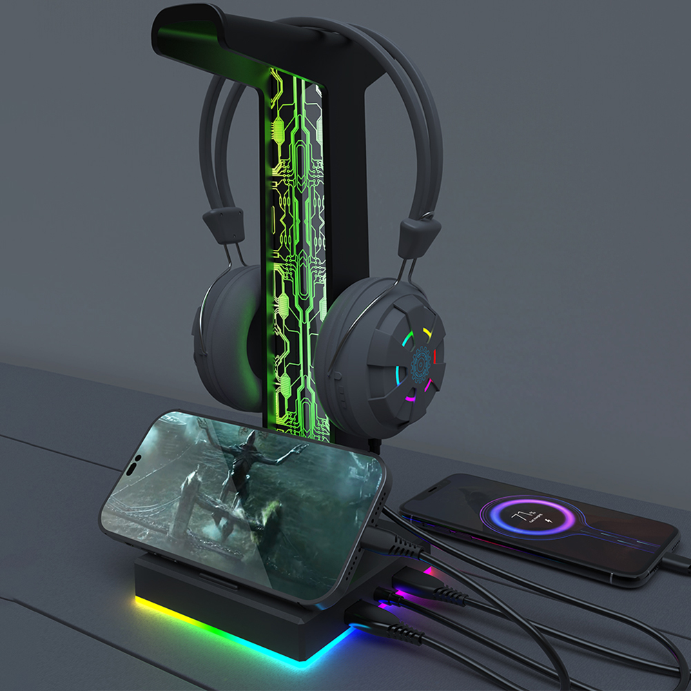 หูฟังสำหรับเล่นเกม RGB พอร์ต U - Headset Stand บทวิจารณ์และราคา