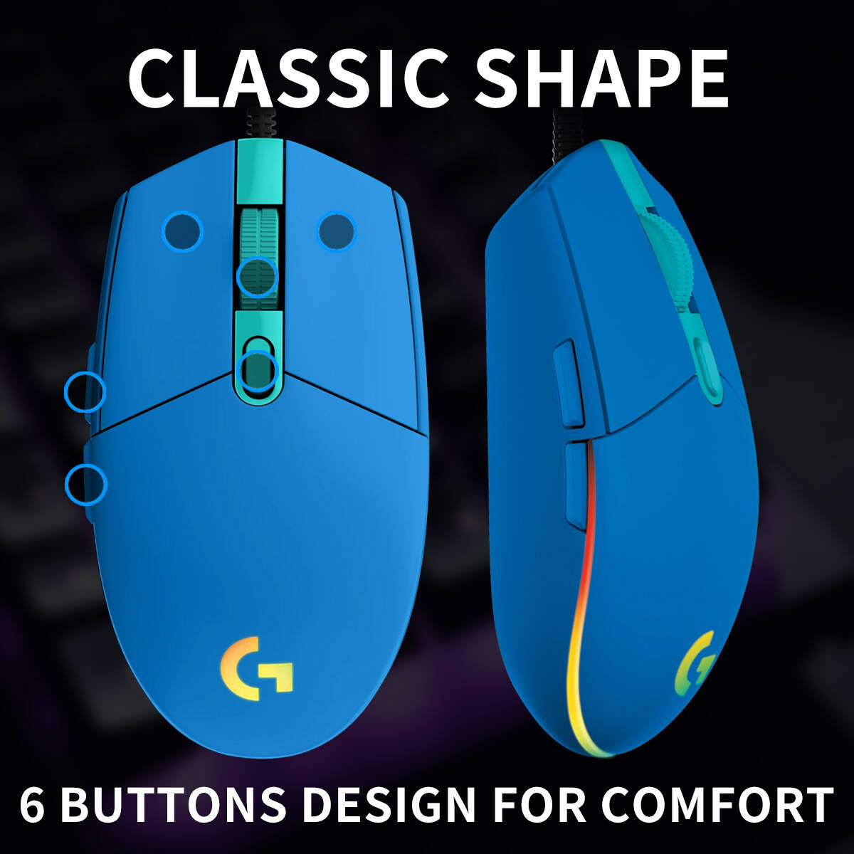 เมาส์เกมมิ่งแบบมีสาย Logitech  - Pc Gaming Entry Level บทวิจารณ์และราคา
