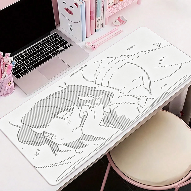 แผ่นรองเมาส์หนังลายการ์ตูนอนิเ - Gaming Desk Mat บทวิจารณ์และราคา