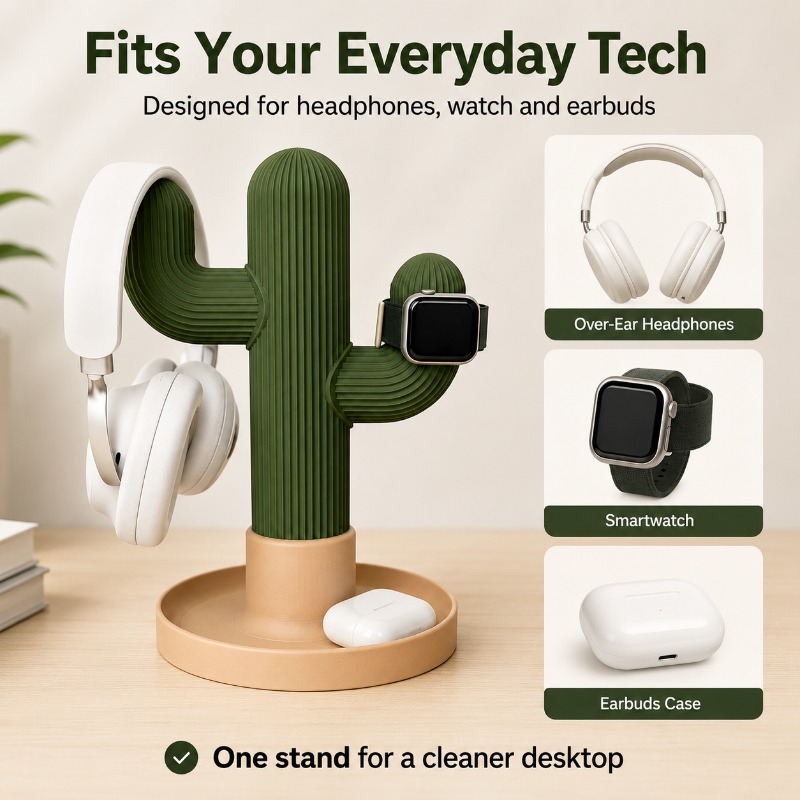 ที่วางหูฟังแบบมินิมอลรูปกระบอง - Headset Stand บทวิจารณ์และราคา